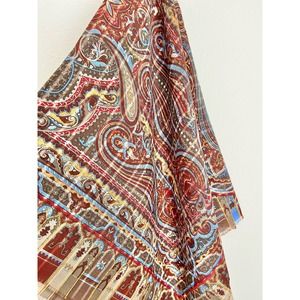 Jim Renoir Paisley Square Scarf Wrap/ Shall